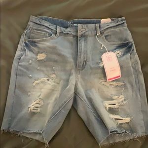 Jean Bermuda shorts - light wash